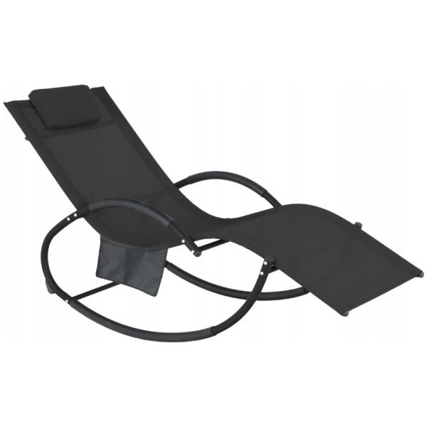 Hagestol solseng med organizer Svart - Bilde 6