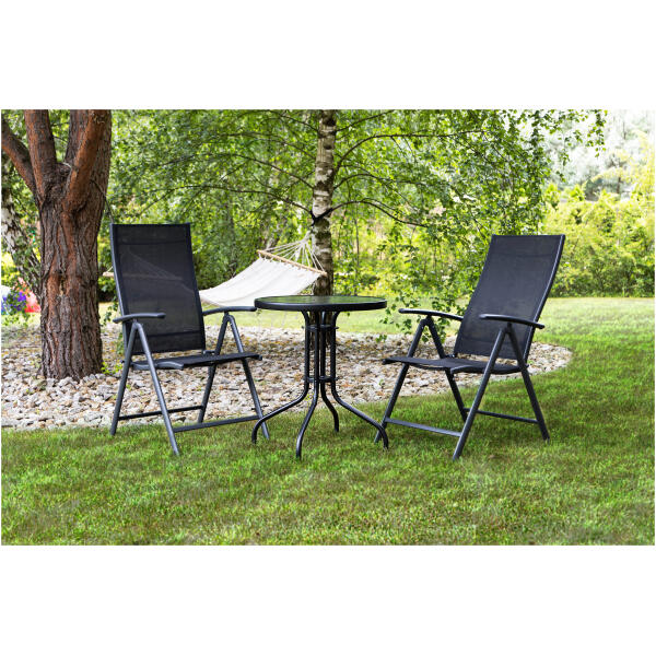 Hagebord 60 cm herdet glass bord for hage terrasse balkong MultiGarden - Bilde 2