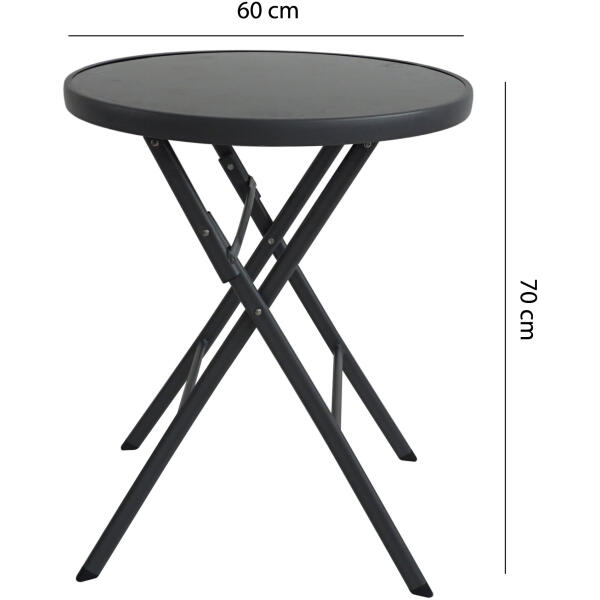 Sammenleggbart hagebord 60 cm til terrasse balkong - Bilde 8