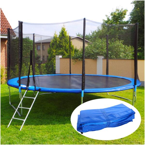 Trampolinefjærbeskyttelse 366-374 cm 12ft Blå - Bilde 3