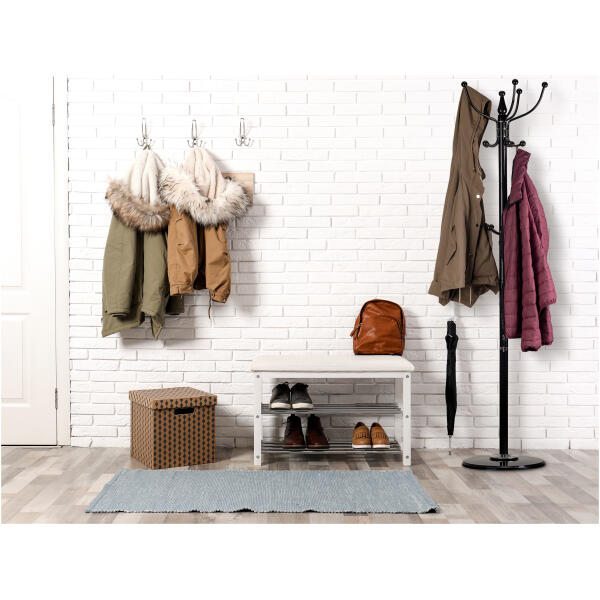 Stående kleshenger 14 kroker metall ModernHome Svart - Bilde 2