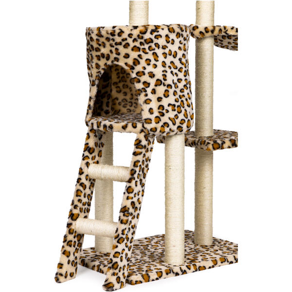 Klatretre katt hus liggeplass 138 cm XL Leopard - Bilde 5