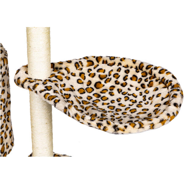 Klatretre katt hus liggeplass 138 cm XL Leopard - Bilde 6