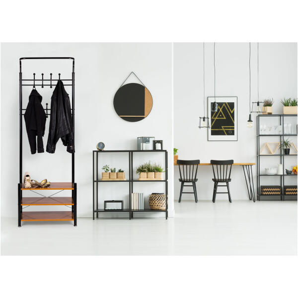 Stående kleshenger 18 kroker med skohyller ModernHome - Bilde 6