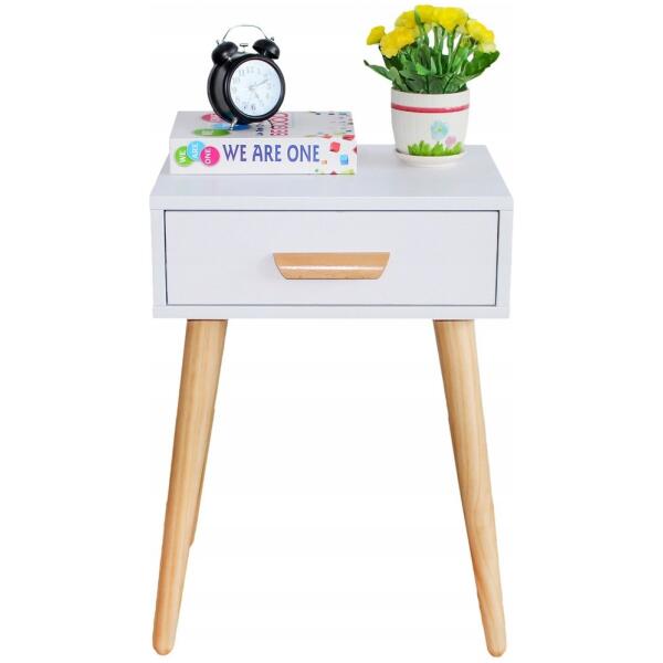 Moderne nattbord kaffebord Hvit - Bilde 3