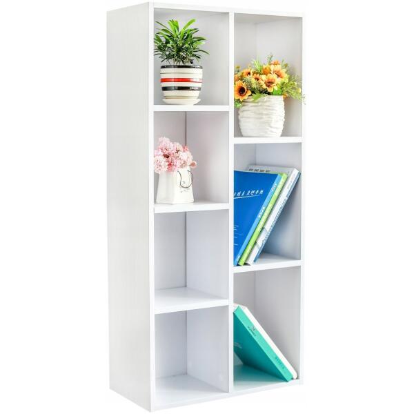 Kommode skap bokhylle til stuen ModernHome Hvit