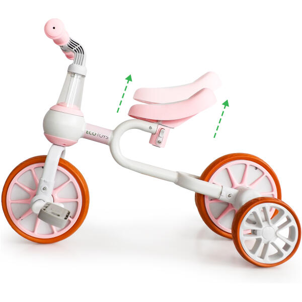 Løpesykkel 4i1 med støttehjul ECOTOYS Rosa - Bilde 5