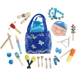 Musikksett 16 instrumenter for barn og veske ECOTOYS