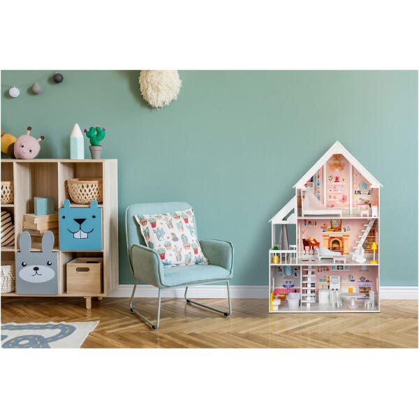 Trehus for dukker 3 etasjer XXL Residens ECOTOYS - Bilde 7