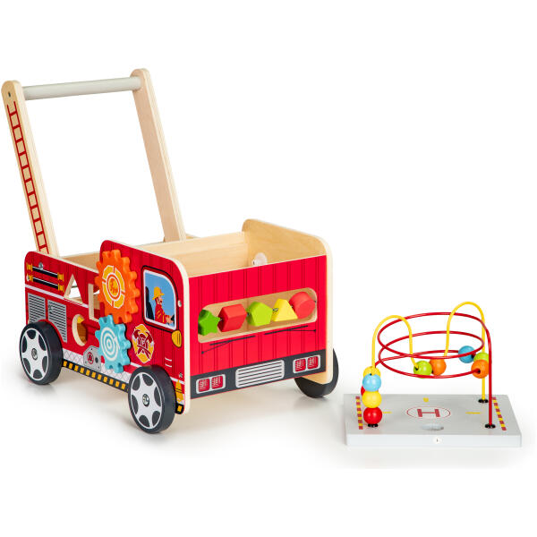 Treleksjonell treleker med klosser for barn – Brannvesen ECOTOYS - Bilde 4