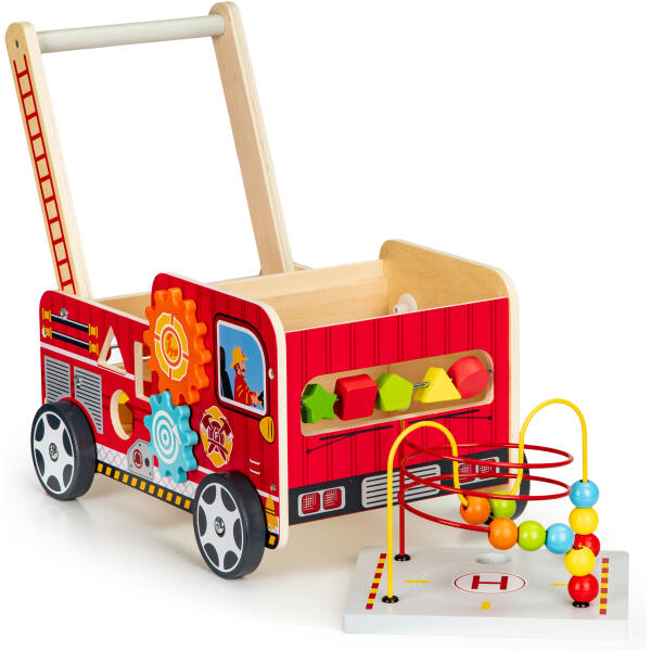 Treleksjonell treleker med klosser for barn – Brannvesen ECOTOYS - Bilde 6