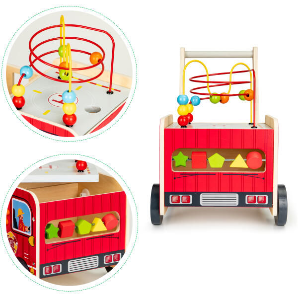 Treleksjonell treleker med klosser for barn – Brannvesen ECOTOYS - Bilde 9
