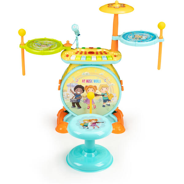 Perkusjon orgel 2i1 mikrofon karaoke mp3 LED - Bilde 2