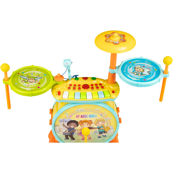 Perkusjon orgel 2i1 mikrofon karaoke mp3 LED - Bilde 4