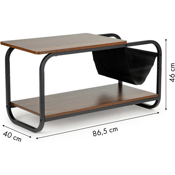Moderne loft salongbord med hylle ModernHome - Bilde 7