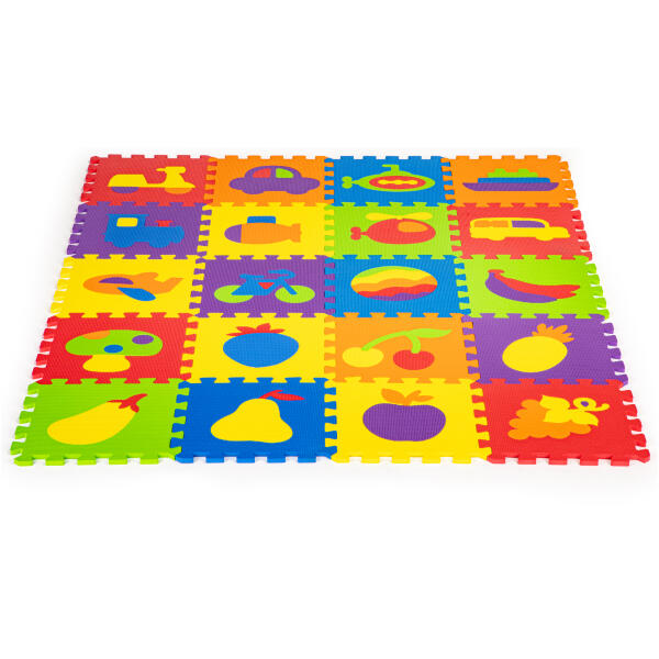 Skummat puslespill EVA utdanning 20 deler 148x119 cm ECOTOYS - Bilde 2