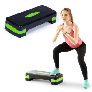 Treningsplattform for aerobics med 2 nivåer step fitness