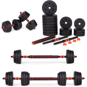 Justerbare manualer 2 x 15 kg vektstang 30 kg