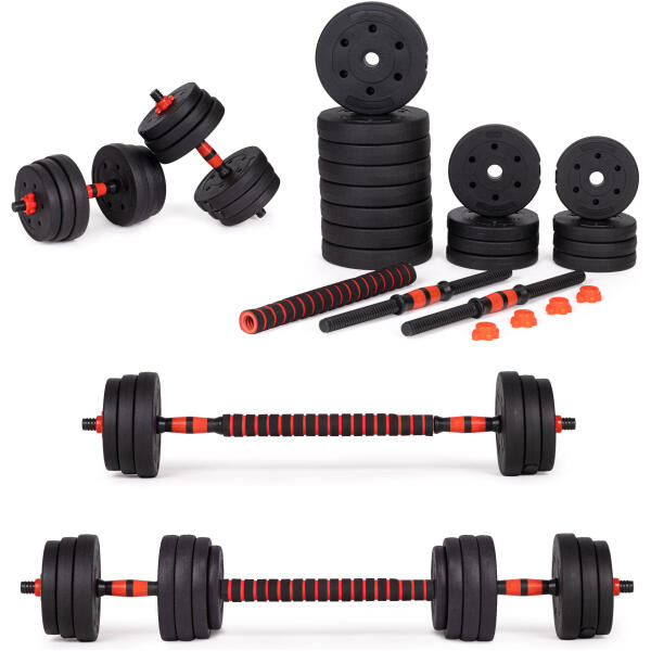 Justerbare manualer 2 x 15 kg vektstang 30 kg