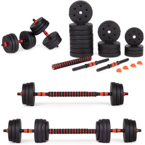Justerbare manualer 2 x 20 kg vektstang 40 kg