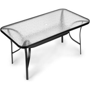 Glass hagebord 140x80 cm terrasse balkong MultiGarden
