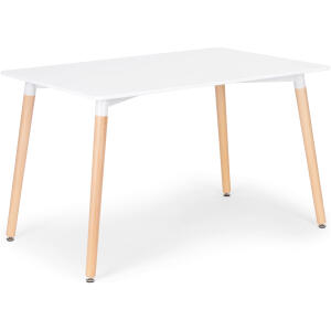 Bord rektangulært 120x80 cm moderne til spisestue stue kjøkken ModernHome