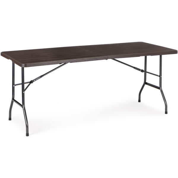 Catering sett bankettbord 180 cm med 2 benker ModernHome Brun - Bilde 3