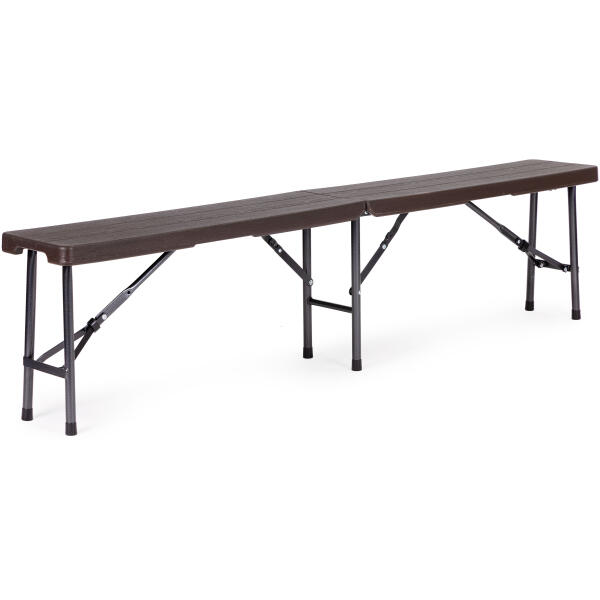 Catering sett bankettbord 180 cm med 2 benker ModernHome Brun - Bilde 5