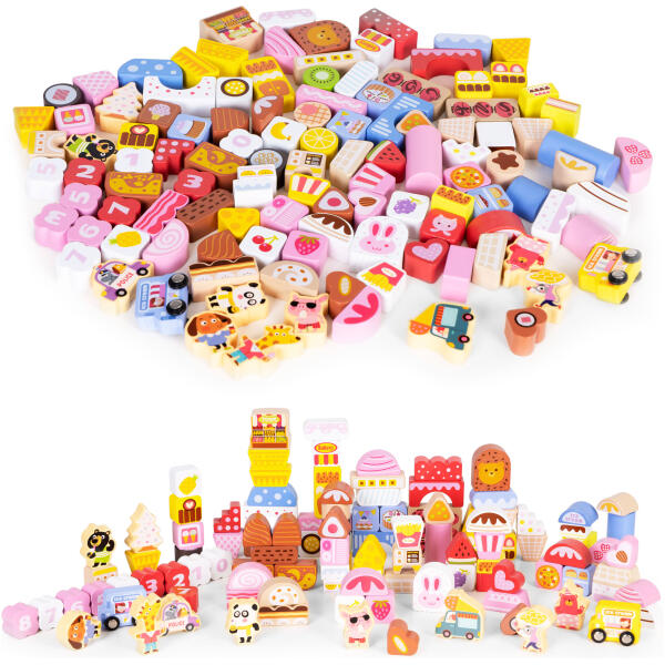 Treklosser pedagogisk sett godteriby 116 stk ECOTOYS