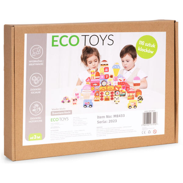 Treklosser pedagogisk sett godteriby 116 stk ECOTOYS - Bilde 6