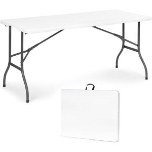 Sammenleggbart hagebord catering bankett 153 cm Hvit
