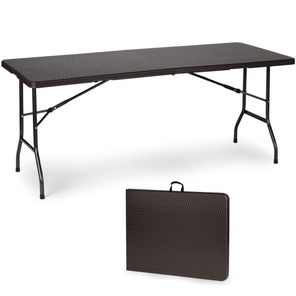 Sammenleggbart cateringbord bankettbord hagebord 180 cm rotting ModernHome