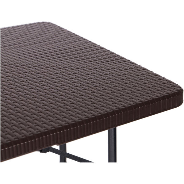 Sammenleggbart cateringbord bankettbord hagebord 180 cm rotting ModernHome - Bilde 5