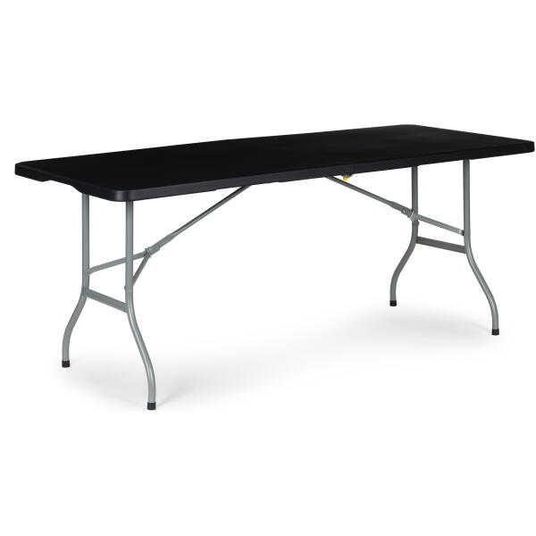 Sammenleggbart hagebord cateringsbord bankettbordt 180 cm Svart - Bilde 3