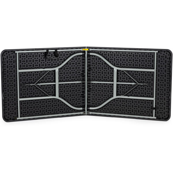 Sammenleggbart hagebord cateringsbord bankettbordt 180 cm Svart - Bilde 4