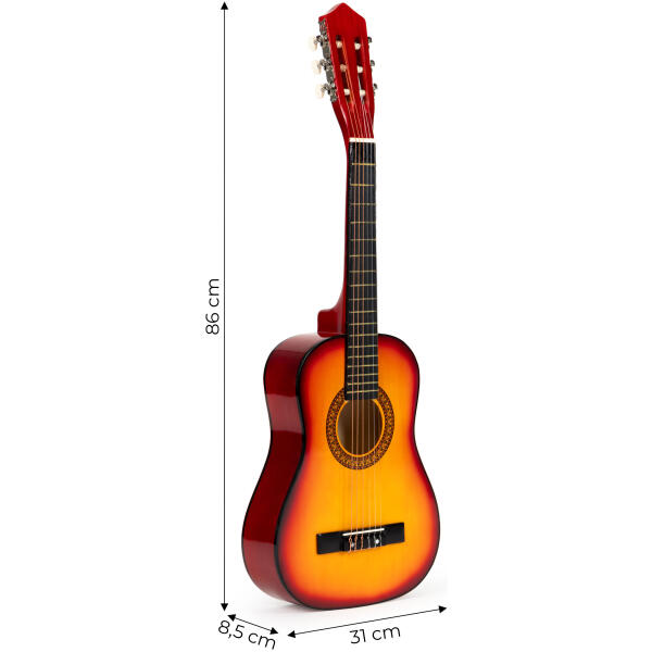 Stor klassisk tre-gitar for barn 6 strenger ECOTOYS - Bilde 6