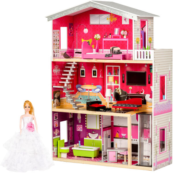 Stor tredukkehus med heis Malibu Residence ECOTOYS