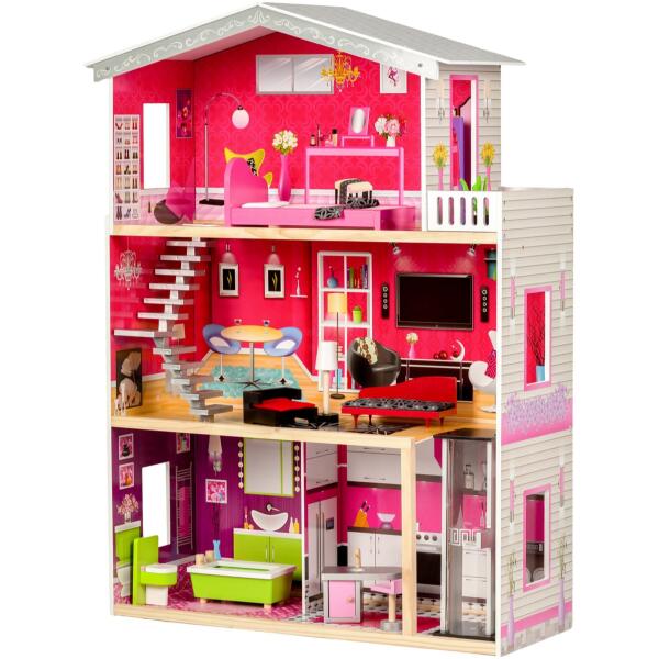 Stor tredukkehus med heis Malibu Residence ECOTOYS - Bilde 2