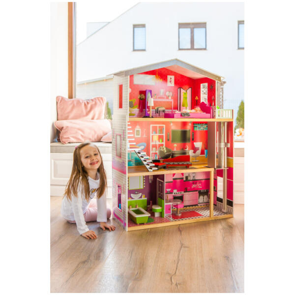 Stor tredukkehus med heis Malibu Residence ECOTOYS - Bilde 3
