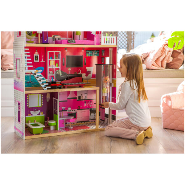 Stor tredukkehus med heis Malibu Residence ECOTOYS - Bilde 5