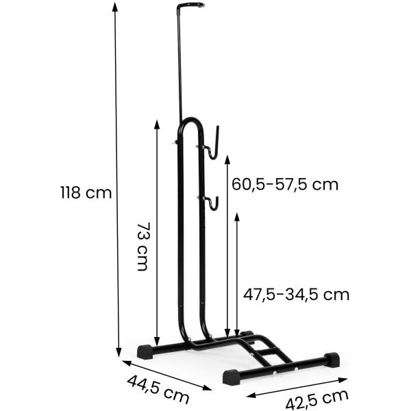 Sykkelstativ 3-i-1 sykkelreparasjonsstativ holder Svart - Bilde 10