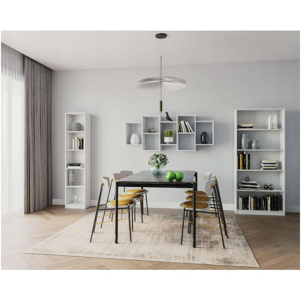 Moderne hengende hylle 8 hyller Hvit - Bilde 2