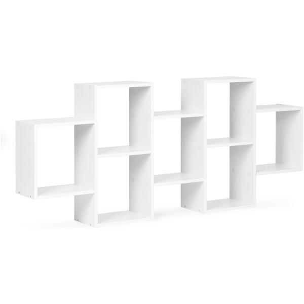 Moderne hengende hylle 8 hyller Hvit - Bilde 3
