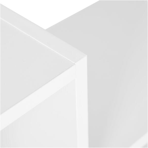 Moderne hengende hylle 8 hyller Hvit - Bilde 6