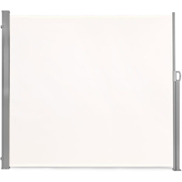 Sammenleggbar markise 300x160 cm side rullegardin skjerm for hage terrasse Beige - Bilde 6
