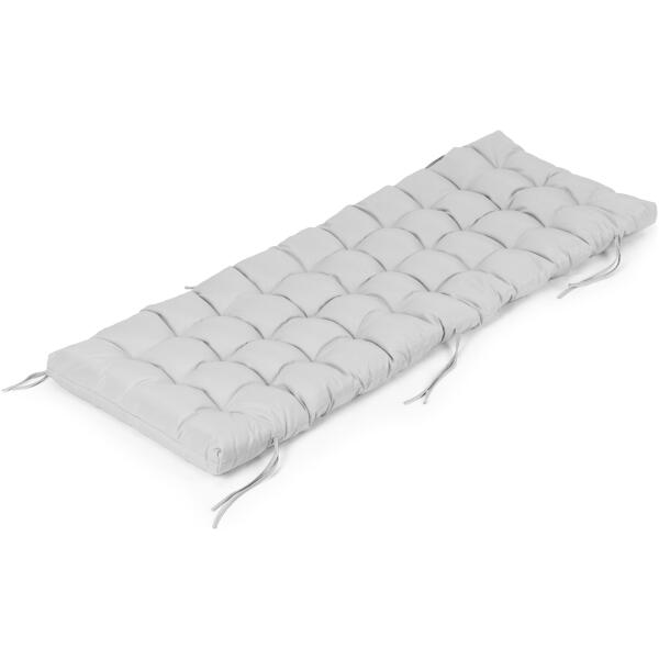 Pute til hage solsengstol 145 x 52 cm ModernHome Grå - Bilde 3