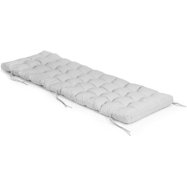 Pute til hage solsengstol 145 x 52 cm ModernHome Grå - Bilde 7