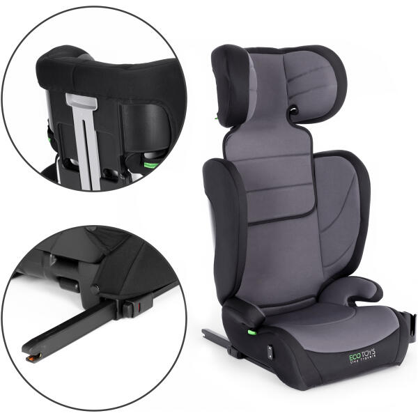 ISOFIX bilsete for barn fra 100 cm med plass til drikke ECOTOYS - Bilde 8