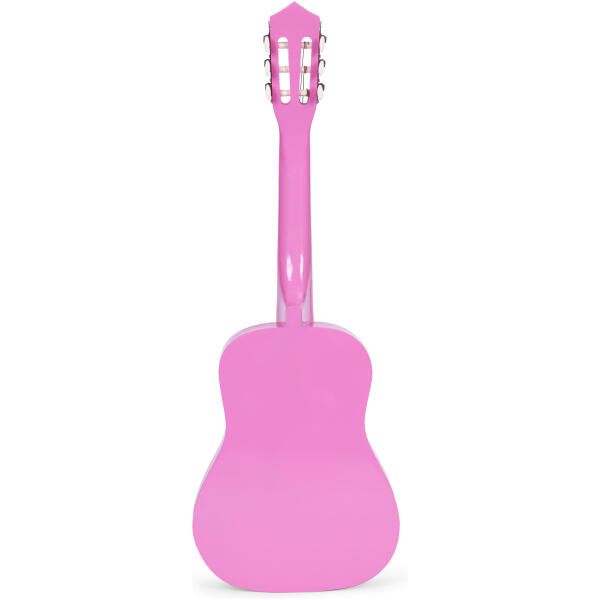 Gitar for barn stor 30 tre 6 strenger metall og nylon ECOTOYS Rosa - Bilde 5