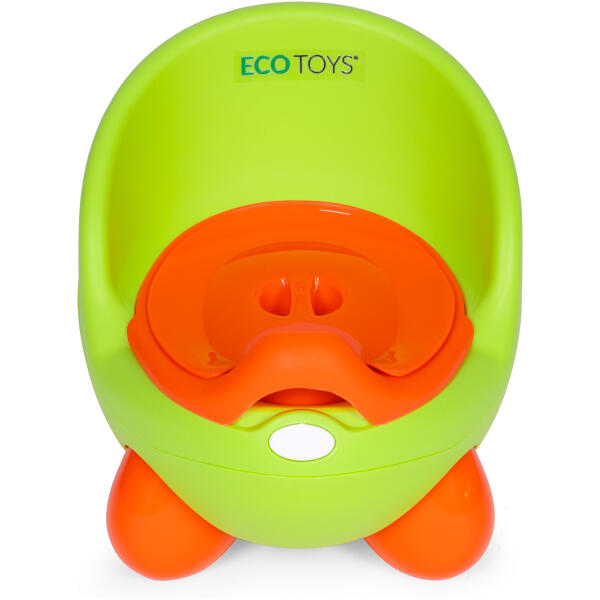 Barnetoalett med uttakbar innsats sklisikre ben ECOTOYS Grønn - Bilde 2